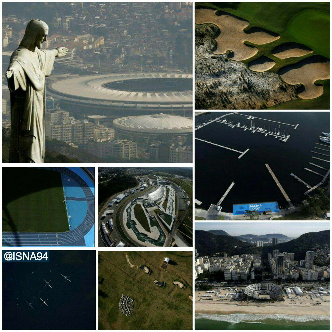 عکس‌های هوایی ازمحل برگزاری بازی‌های المپیک ریودوژانیرو